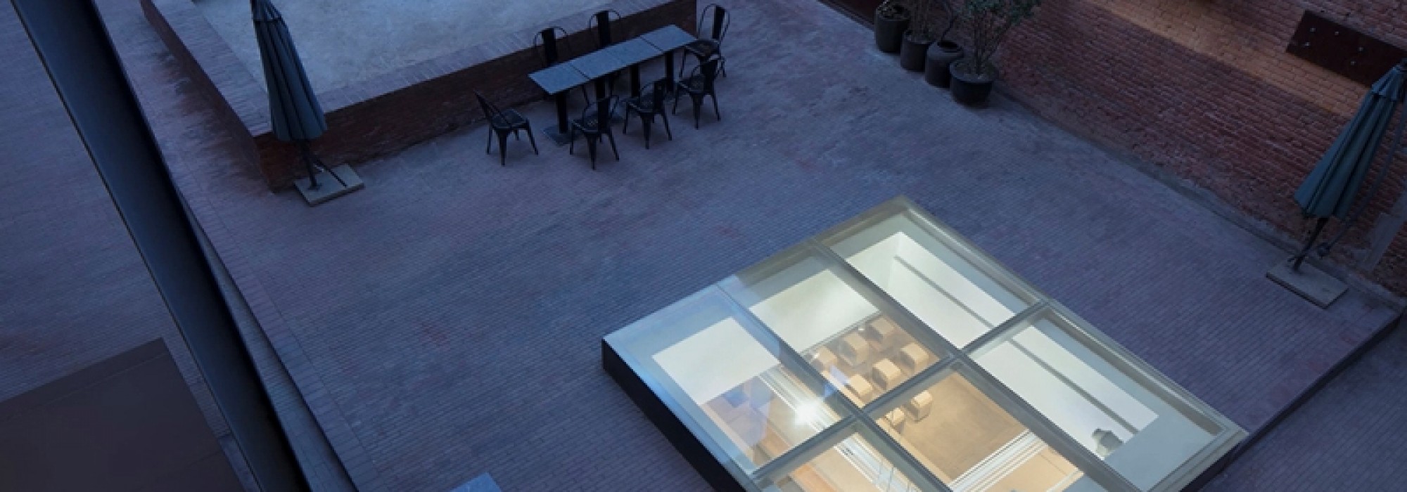 concrete lamps from skylight