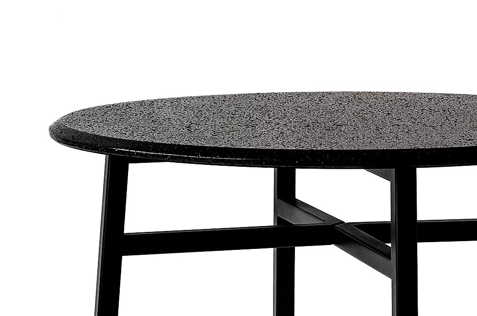 lava stone rounded table